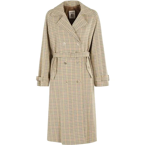 Stylish Trench Coat for Women , female, Sizes: S, XS - Semicouture - Modalova