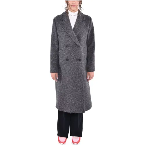 Tweed Midi Mantel mit Doppelreihiger Knopfleiste - Max Mara Weekend - Modalova