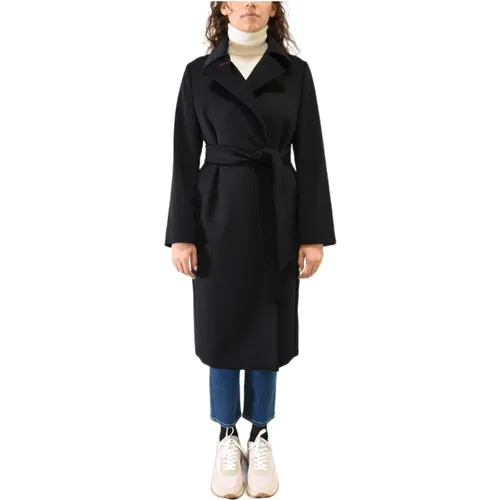 Long Double-Breasted Wool Coat , female, Sizes: XS - Max Mara Studio - Modalova