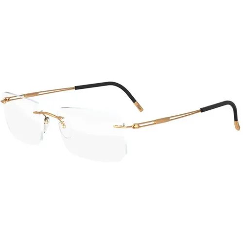 Lavish Gold Brillengestelle , unisex, Größe: 54 MM - Silhouette - Modalova