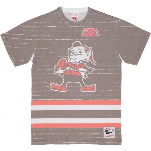 Cleveland Browns NFL Tee , male, Sizes: L, S, XL, M - Mitchell & Ness - Modalova