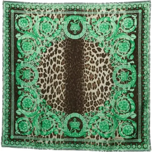 Pre-owned Silk scarves , female, Sizes: ONE SIZE - Versace Pre-owned - Modalova