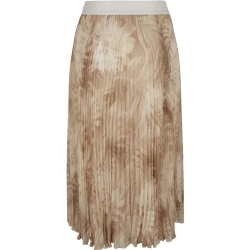 Forest Print Pleated Skirt , female, Sizes: S, 2XS, M - Ermanno Scervino - Modalova