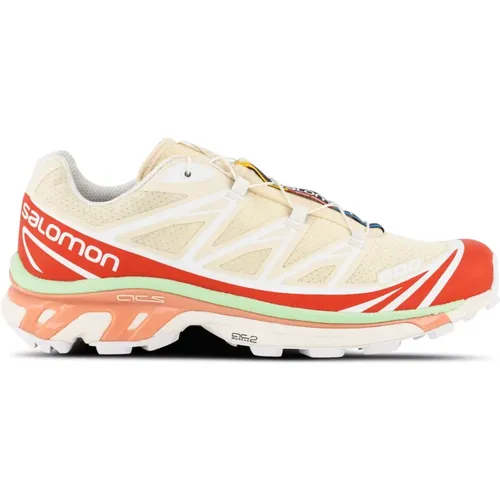 Xt-6 Shortbread/Poppy /Greash Trail Laufschuhe , Herren, Größe: 42 1/2 EU - Salomon - Modalova