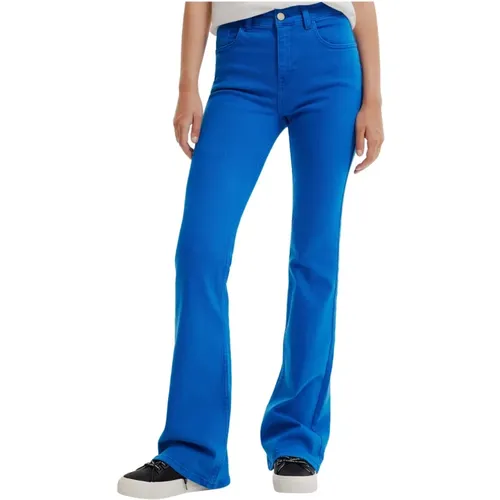 Flared Jeans , Damen, Größe: XL - Desigual - Modalova