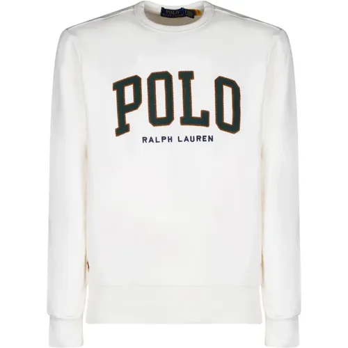Weißes Logo-Print Sweatshirt , Herren, Größe: 2XL - Ralph Lauren - Modalova
