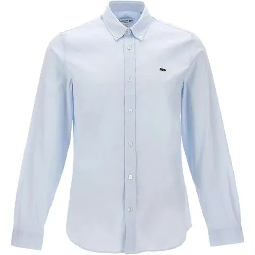 Cotton Button-Down Shirt , male, Sizes: 3XL, 2XL, XL - Lacoste - Modalova