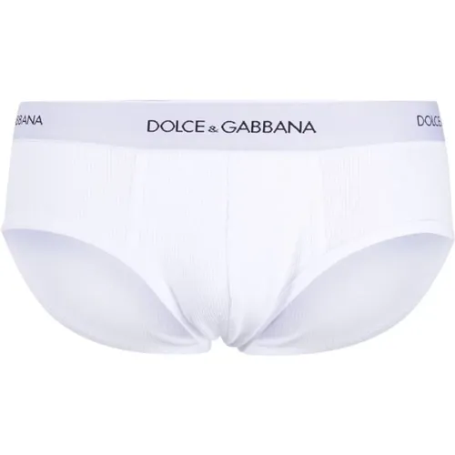 Logo Taillen-Rippstrick-Slips , Herren, Größe: XL - Dolce & Gabbana - Modalova