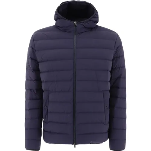 Blaue Piumino Jacke , Herren, Größe: M - Herno - Modalova