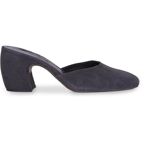 Luna, mule in graphite suede , female, Sizes: 4 UK, 4 1/2 UK, 8 1/2 UK, 6 UK, 3 UK, 7 1/2 UK, 6 1/2 UK, 7 UK, 8 UK, 3 1/2 UK, 5 1/2 UK - Cortana - Modalova