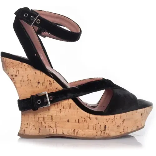 Pre-owned Velvet sandals , female, Sizes: 5 UK - Alaïa Pre-owned - Modalova