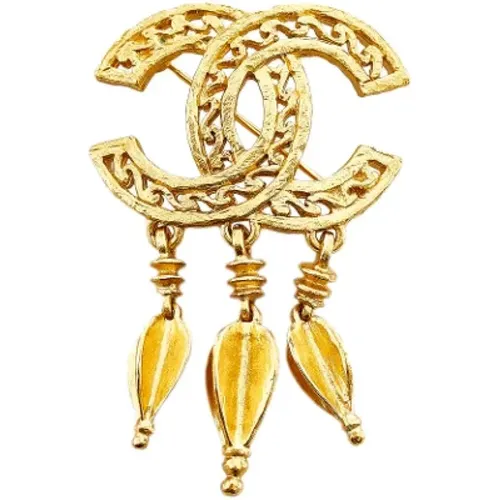 Pre-owned Metal brooches , female, Sizes: ONE SIZE - Chanel Vintage - Modalova