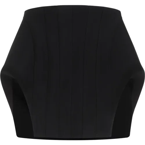 Mini Skirt with Cut Out Detail , female, Sizes: XS, S - Mugler - Modalova