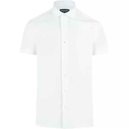 Stretch Cotton Polo Shirt in , male, Sizes: 2XL, M, L - Emporio Armani - Modalova