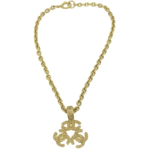 Pre-owned Metal necklaces , female, Sizes: ONE SIZE - Chanel Vintage - Modalova