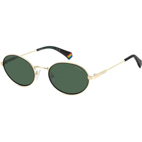 Black Gold/Green Sunglasses , unisex, Sizes: 53 MM - Polaroid - Modalova