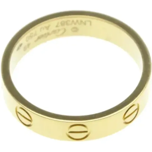 Pre-owned Gold rings , unisex, Sizes: ONE SIZE - Cartier Vintage - Modalova