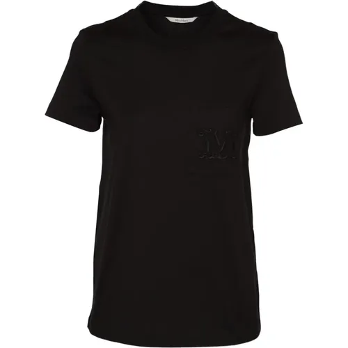 Schwarze T-Shirts und Polos , Damen, Größe: M - Max Mara - Modalova