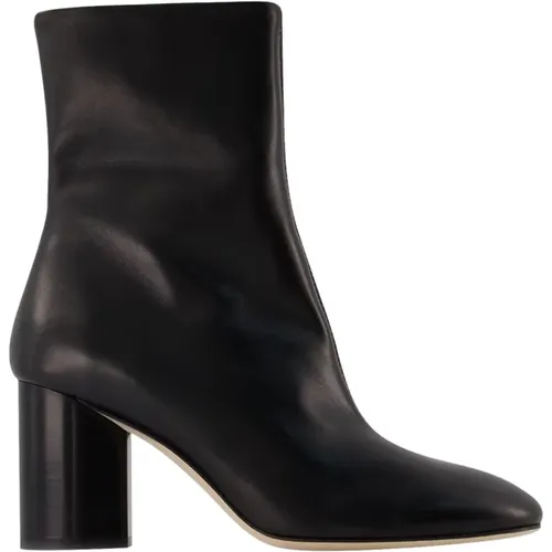 Alena 75Mm Round Toe Ankle in leatherBoot , female, Sizes: 8 UK - aeyde - Modalova