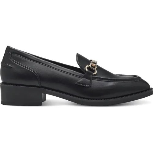 Elegante Schwarze Geschlossene Loafers , Damen, Größe: 40 EU - tamaris - Modalova