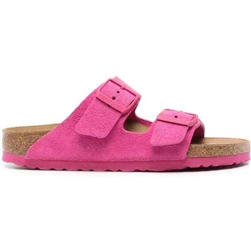 Fuchsia Arizona Sandalen , Damen, Größe: 38 EU - Birkenstock - Modalova