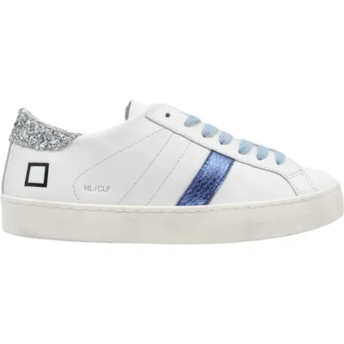 Blue Low Calf Sneakers , female, Sizes: 7 UK - D.a.t.e. - Modalova