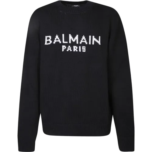 Knitwear Long Sleeve Sweater , male, Sizes: S - Balmain - Modalova