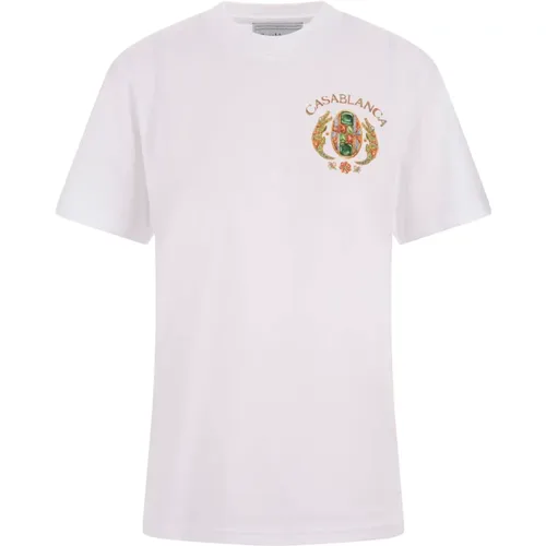 Tennis Club T-shirt , female, Sizes: XS - Casablanca - Modalova