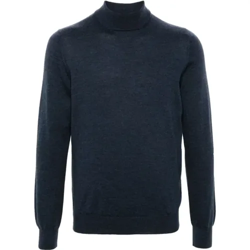 Midnight Wool Sweater Long Sleeve , male, Sizes: S, 2XL, L, M - Tagliatore - Modalova