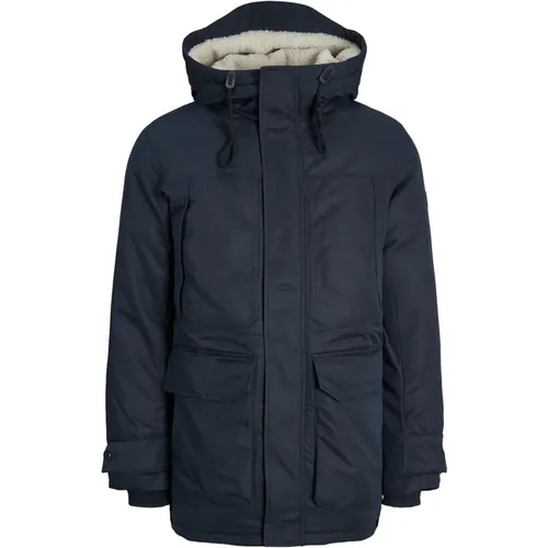 Herren Clip Parka Jacke , Herren, Größe: S - jack & jones - Modalova