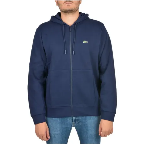 Zip Hooded Sweater , male, Sizes: S - Lacoste - Modalova