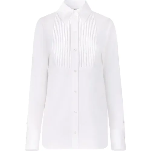 Cotton Shirt with Bib , female, Sizes: XS, L, M, XL, S - Nina Ricci - Modalova