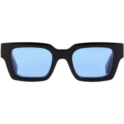 Square Frame Sunglasses Virgil Model , unisex, Sizes: 50 MM - Off White - Modalova