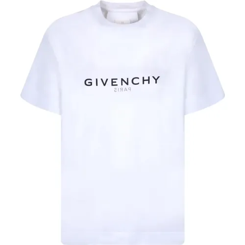 Weißes T-Shirt mit Logoaufdruck , Damen, Größe: L - Givenchy - Modalova