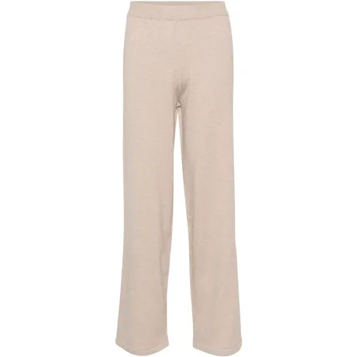 Elegant Melange Pants , female, Sizes: L - Saint Tropez - Modalova