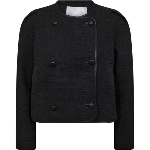 Stylish Ebonycc Boucle Jacket , female, Sizes: S - Co'Couture - Modalova