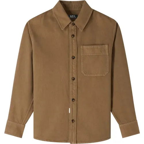 Besticktes Basile-Overshirt aus Baumwolle - A.P.C. - Modalova