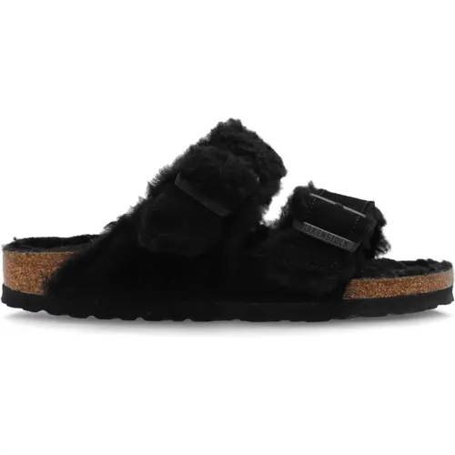 Arizona Split Teddy slides , Damen, Größe: 38 EU - Birkenstock - Modalova