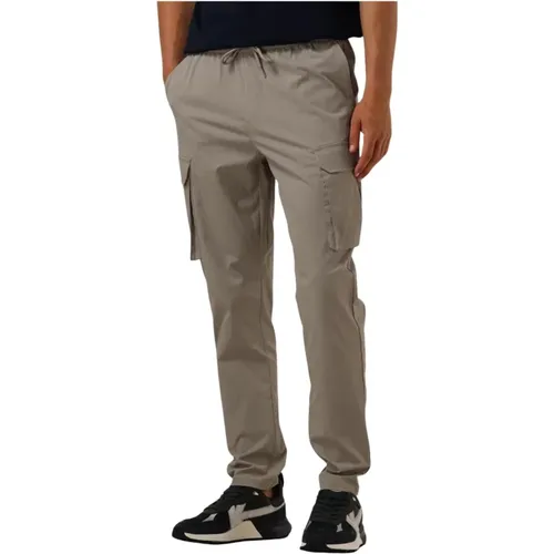 Taupe Cargo Hose Regular Fit , Herren, Größe: M - Pure Path - Modalova