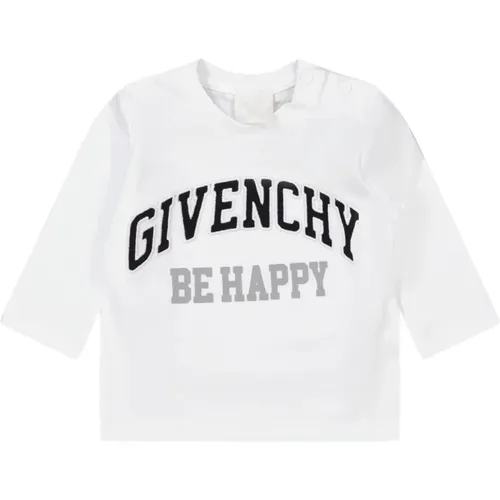 Weißes T-Shirt mit Grauem Druck - Givenchy - Modalova