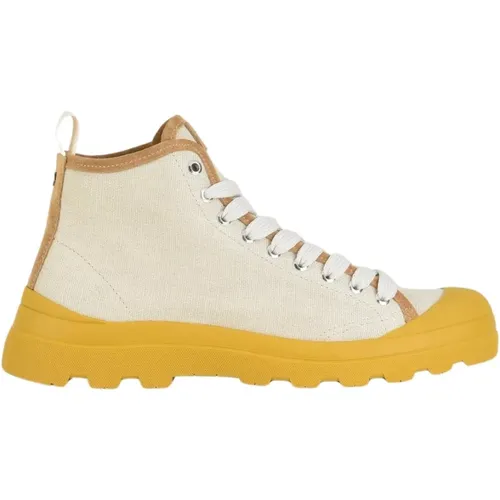 P03 Man's Ankle Boot Linen Suede Fog-Yellow , male, Sizes: 7 UK, 9 UK, 10 UK, 8 UK - Panchic - Modalova