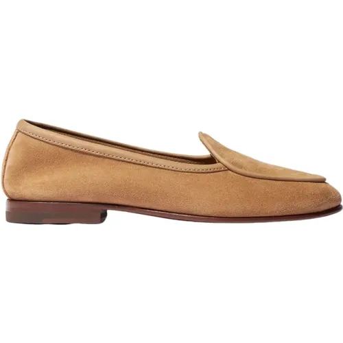 Klassische Nele Braune Wildleder-Loafer , Damen, Größe: 39 1/2 EU - Scarosso - Modalova