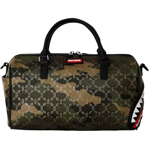 Camo Mini Duffle Bag , male, Sizes: ONE SIZE - Sprayground - Modalova