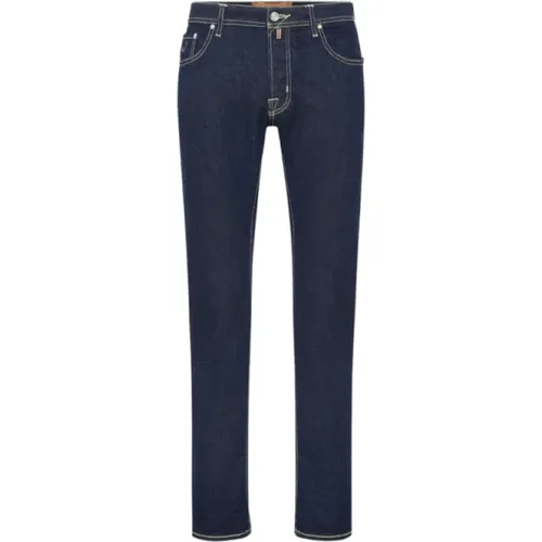 Limited Edition Denim Jeans with Raw Stitching , male, Sizes: W33 - Jacob Cohën - Modalova