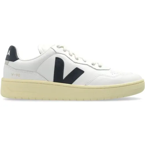 Leather Logo Sneakers , male, Sizes: 6 UK, 10 UK, 12 UK, 8 UK, 11 UK, 7 UK, 9 UK - Veja - Modalova