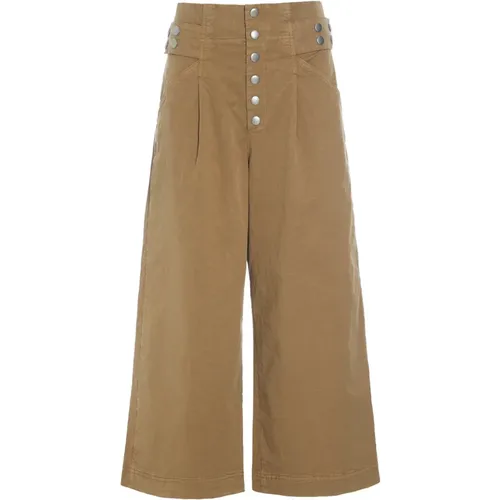 Dark Caramel Culotte Trousers , female, Sizes: L, 2XL, XL, S - Bitte Kai Rand - Modalova