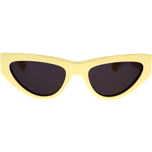 Delicate Cat-Eye Sunglasses Bv1176S 004 , female, Sizes: 55 MM - Bottega Veneta - Modalova