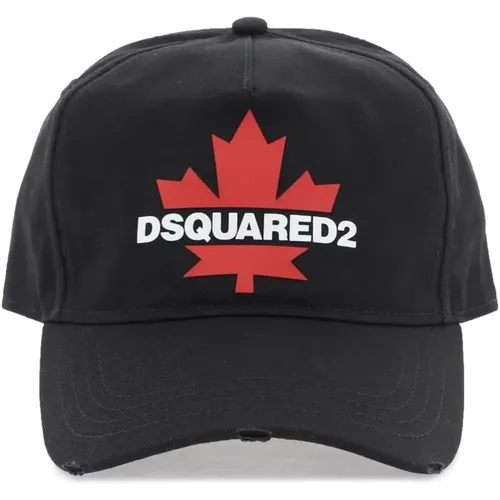 Baseball Cap mit gummiertem Logo - Dsquared2 - Modalova