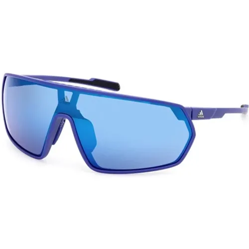 Matt Blau Grün Spiegel Sonnenbrille - Adidas - Modalova
