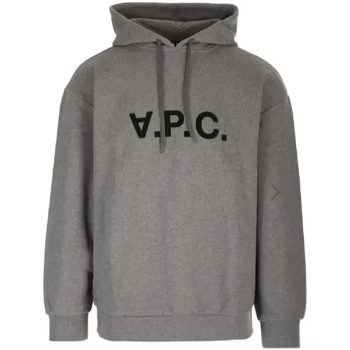 Milo Hoodie Grau Baumwolle , Herren, Größe: L - A.P.C. - Modalova